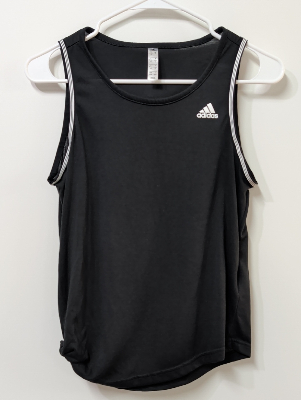 Adidas All Me Black Side Knot Tank Top Size Medium
